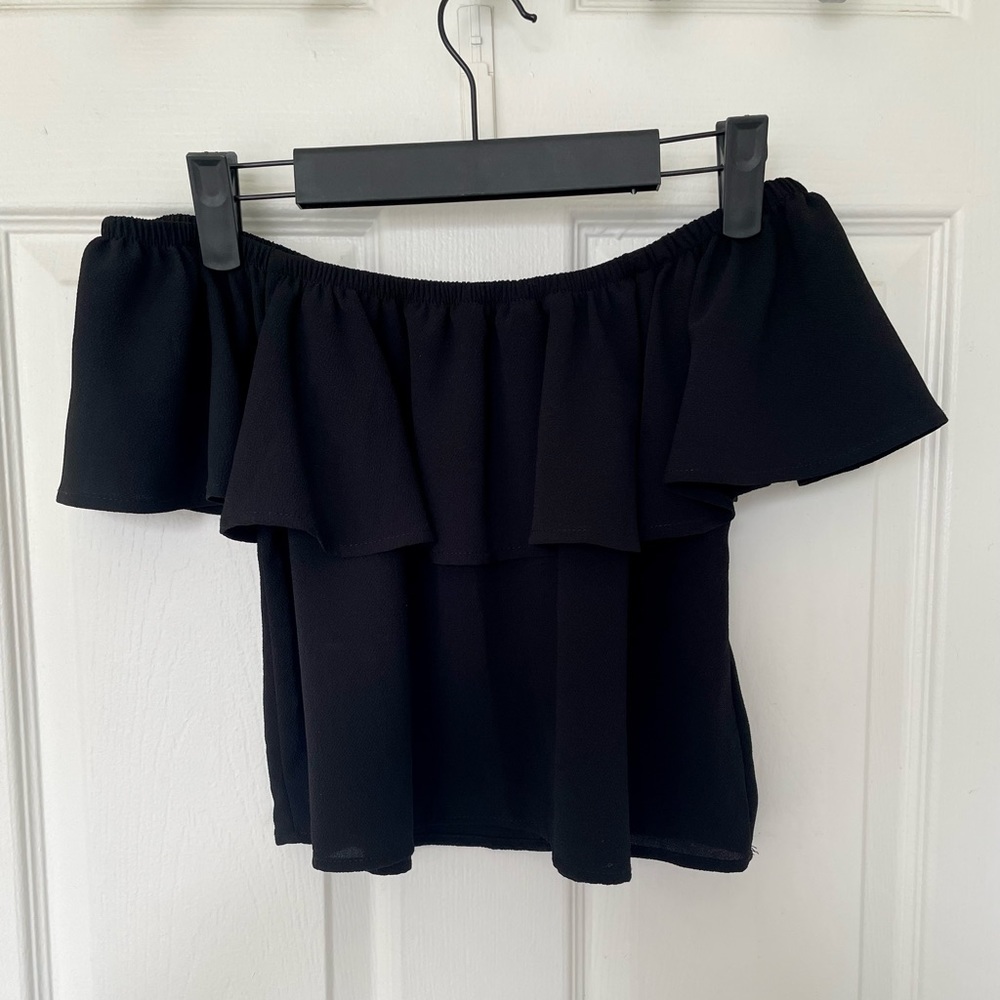 Off the shoulder flowy top